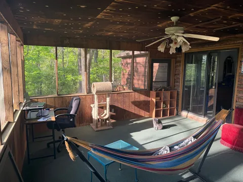 My bedroom patio: Writing nook