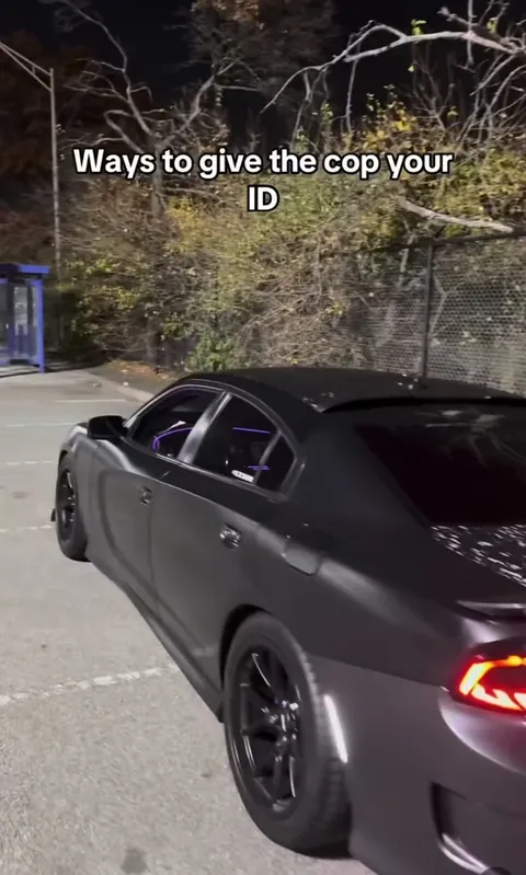 To give a cop your ID