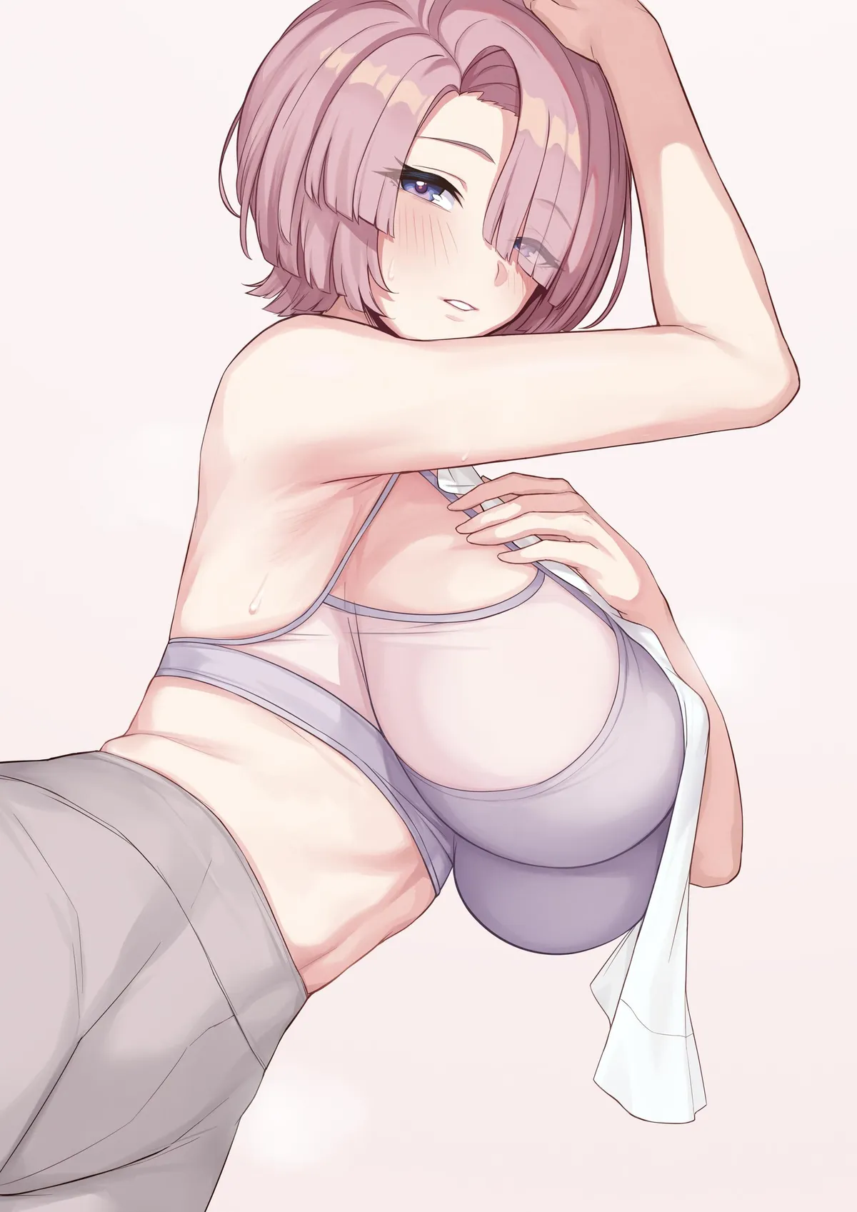 Mao wiping her sweat (Evan Yang) [Gakuen Idolmaster]