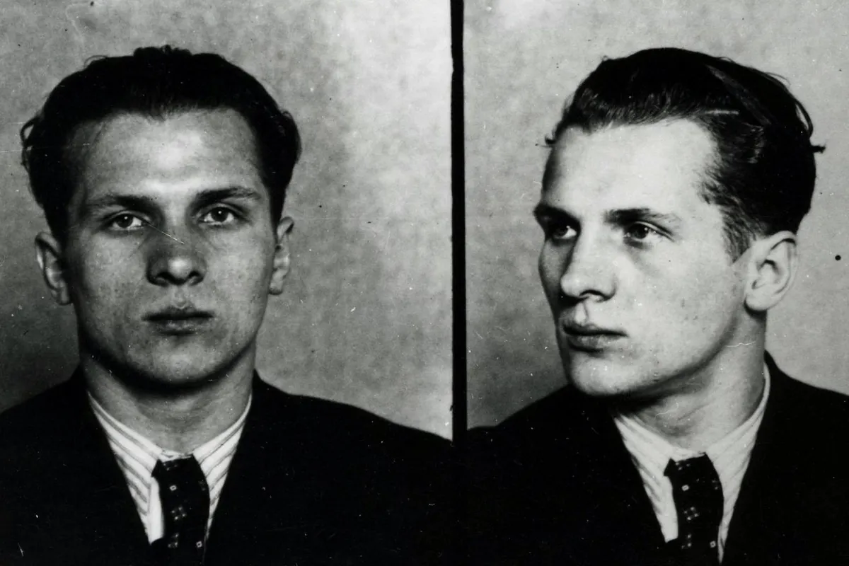 1935 Mugshot of Erich Honecker, the later head of state of the GDR (German Democratic Republic)