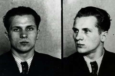 1935 Mugshot of Erich Honecker, the later head of state of the GDR (German Democratic Republic)