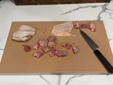 [homemade] boneless wings or saucy nugs or popcorn chicken or something.