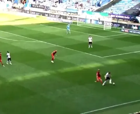 Bolton caught playing out from the back vs Huddersfield yesterday 