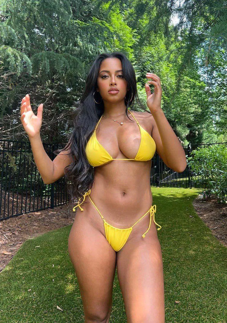 Yellow bikini
