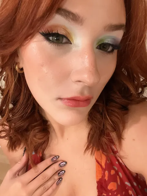 rainbow eye makeup for a WLW sports bar &amp; taco bell. 🌮 🏳️‍🌈