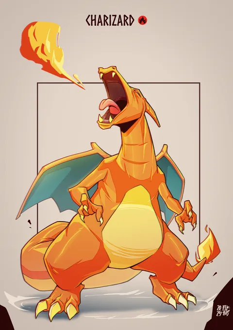 My first time drawing a Pokemon🔥