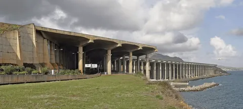 Cristiano Ronaldo International Airport in Madeira, Portugal - The airport built on stilts.