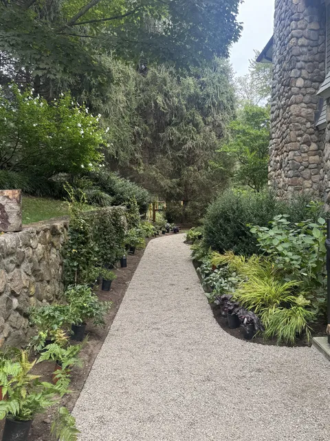 My first walkway garden!