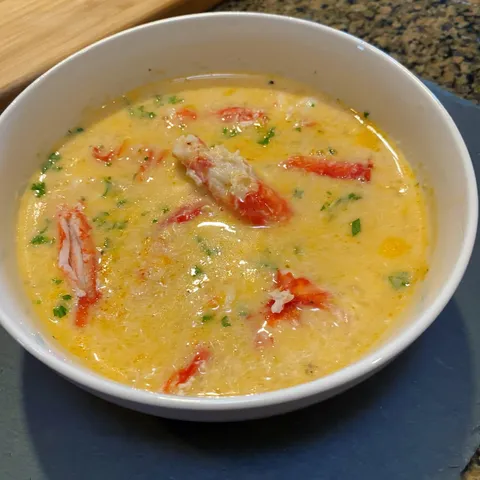 My mom has been sick with COVID-19 the last few weeks and sent me a text saying she was craving Crab Bisque. Hit the grocery store and left her a delivery!