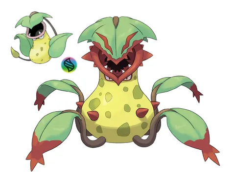 I drew Mega Victreebel in my own style.