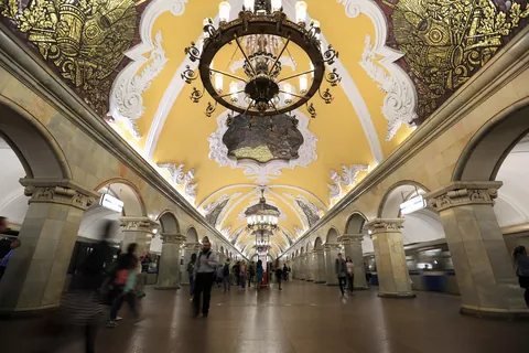 Architecture of some Moscow metro stations