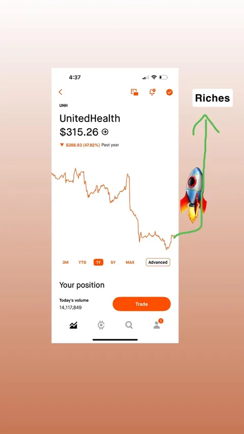 UNH to $500 by EOY 2028 is so free. 100% UNH (500 shares)