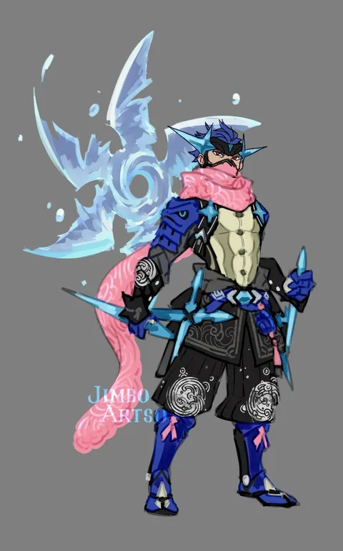 Mega Chesnaught, Delphox, Greninja Gijinka Sketches WIP. Thoughts? (OC)