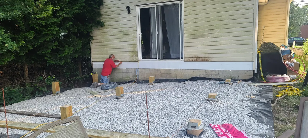 Replaced the deck that was falling apart when I bought the house, and decided to go bigger