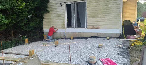 Replaced the deck that was falling apart when I bought the house, and decided to go bigger