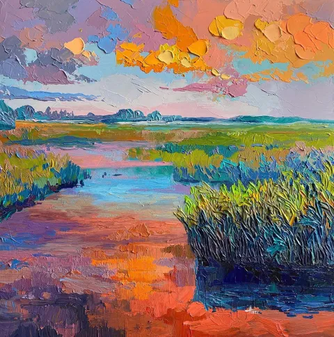 Orange, me, acrylic, 2021