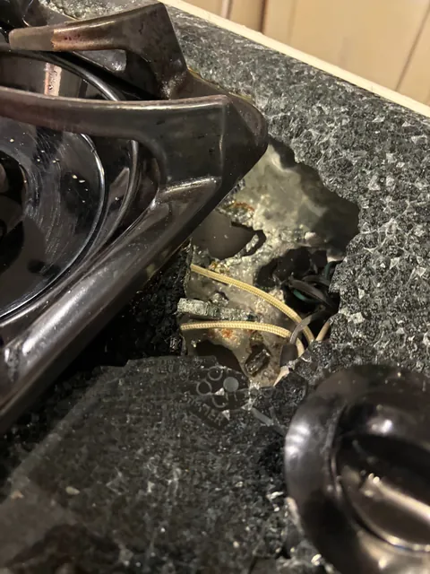 Glass stovetop exploded while cooking Thanksgiving dinner