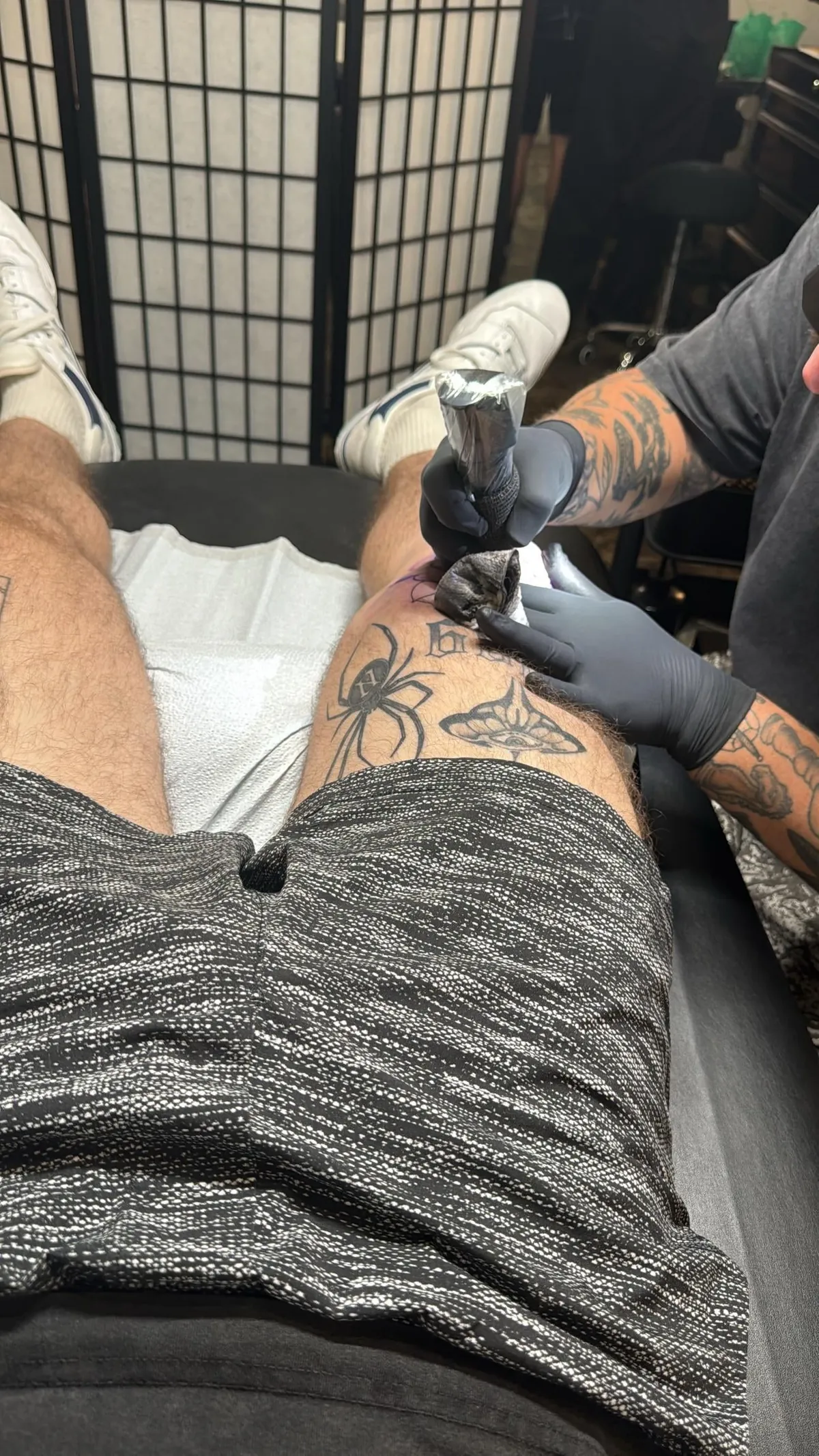 Got my knee blasted today by The Nooj, Tampa FL, Bed of Roses