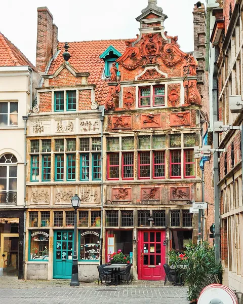 A pair of 17th-century Flemish Baroque townhouses (Ghent, Belgium).