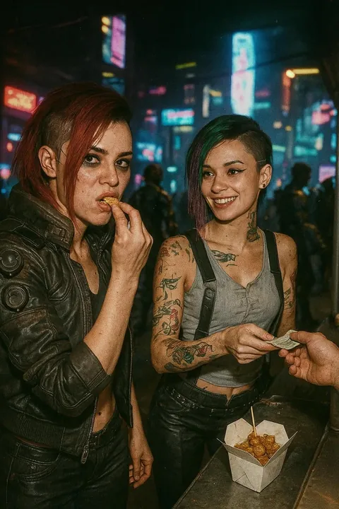 Cyberpunk grungy Candid Photos