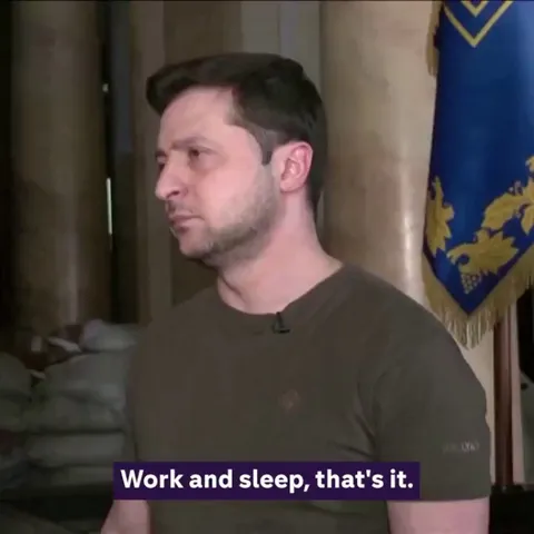 The moment Zelensky hears about the bombing of the Babyn Yar Holocaust memorial for the first time was caught on camera. This is his reaction