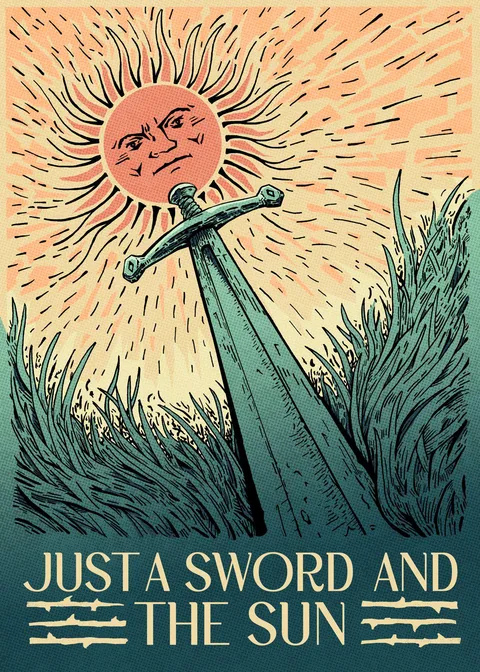 Just a sword and the sun, Hany kayal, digital, 2024