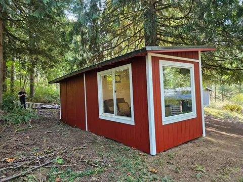 Proud completion of chicken coop to office conversion