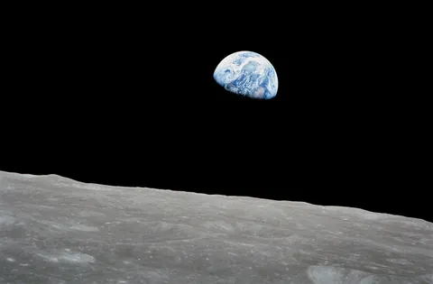 Earthrise taken from Apollo 8 on Dec. 24, 1968.
