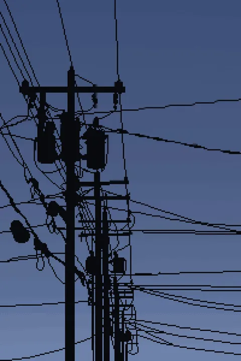 Pixel art classic: Powerlines