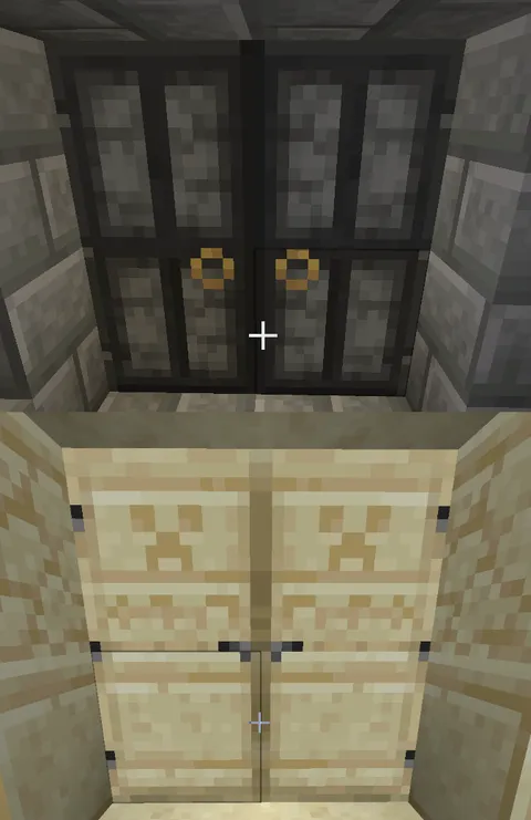 I always hated that there were no stone doors, so I made a texture pack.