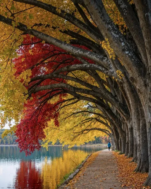 Imagine running along this road on a beautiful autumn day 🍂🏃‍♂️