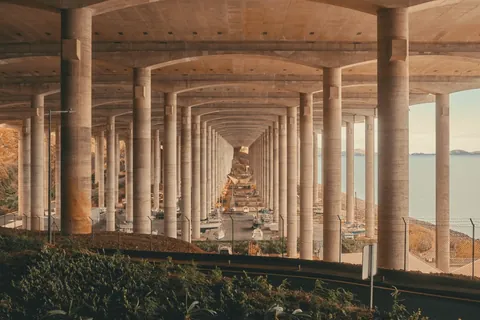 Cristiano Ronaldo International Airport in Madeira, Portugal - The airport built on stilts.