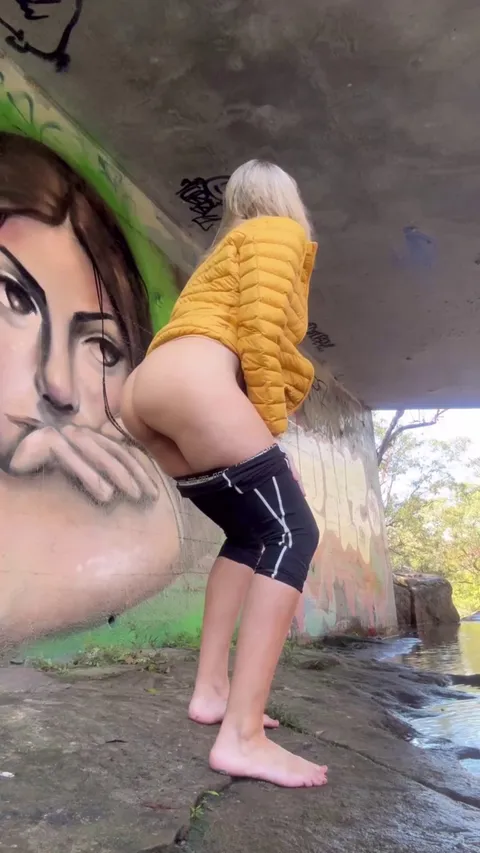 I was taking a break from public old lady NSFW sharing and some guy wrote under my collage art ‘rubbish, we want the piss whore.’ I blocked them. Now here’s me on my walk last week. Thanks for the respect - I’m a real human.