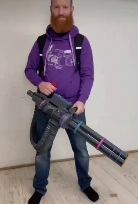 Nerf Gatling gun final boss