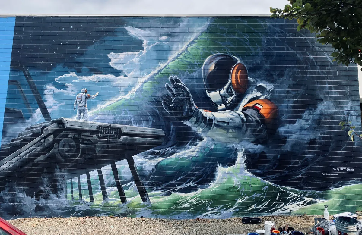 I was given the opportunity to paint my first ever mural and this is the result!