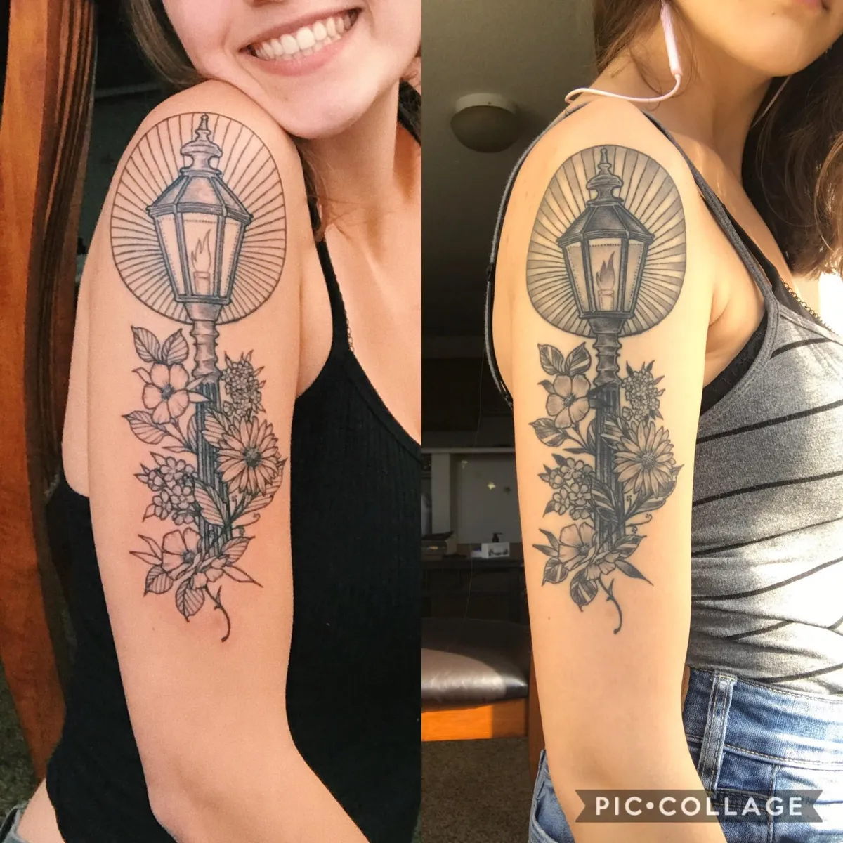 Before and after a little shading :) done by the incredible Craig Moore at Leviticus Tattoo in Minneapolis, MN