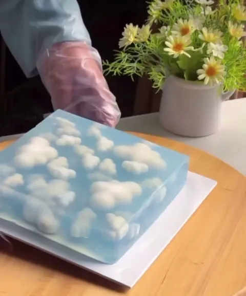 Cutting a cloud cake