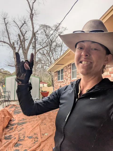 Been helping re-roof my mother's house in the cold; roast me warm!