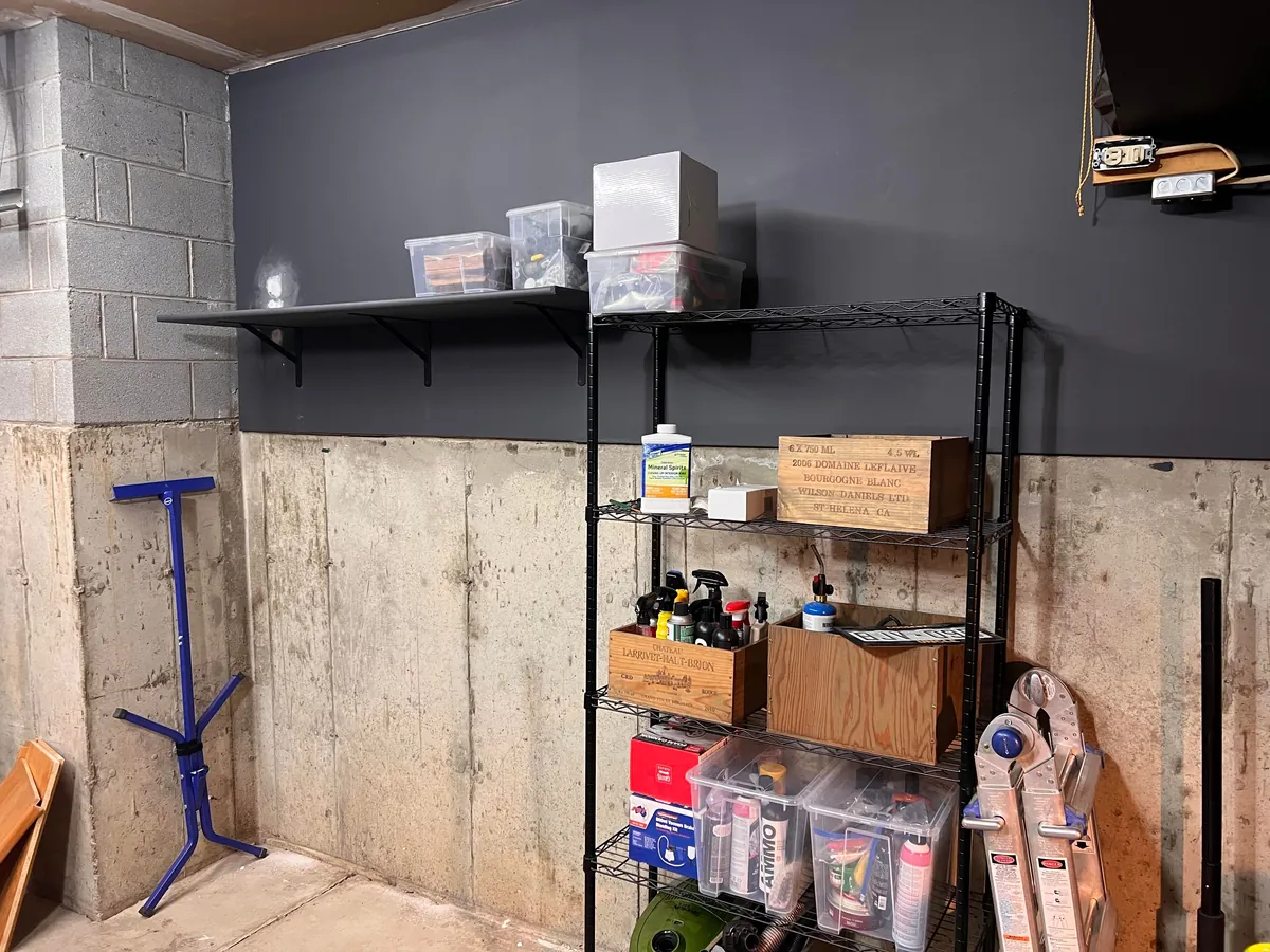 Surprised my husband with a little garage makeover