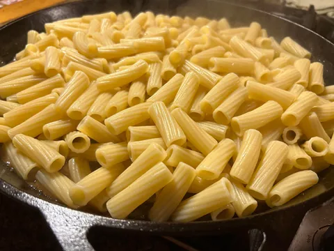 [homemade] baked mushroom Marsala tortiglioni