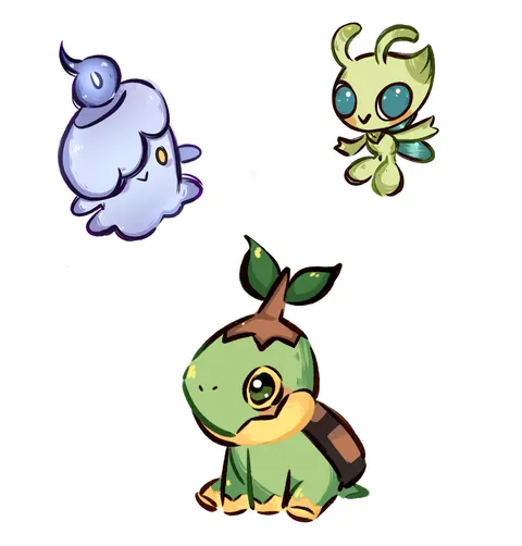 Tell me your favourite pokemon, I'll draw some 🌱 [OC]