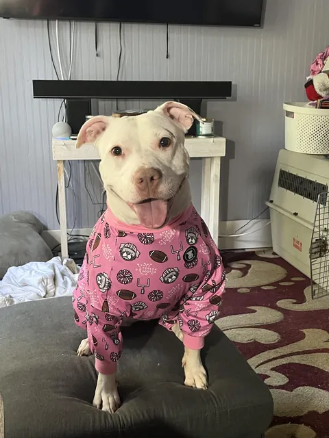 Lady in her favorite pair of jam-jams