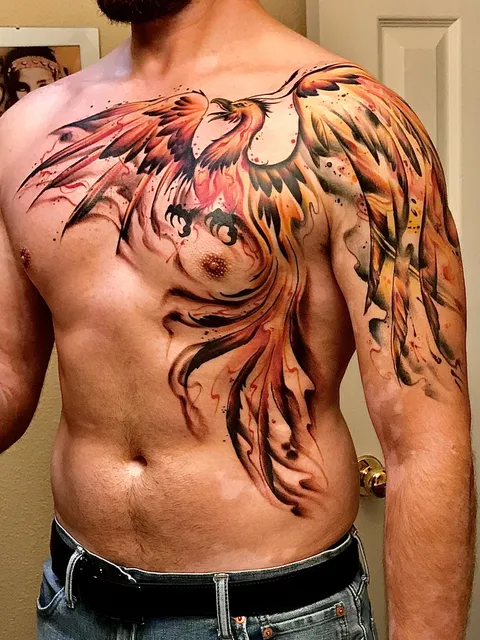What to pair with phoenix tattoo