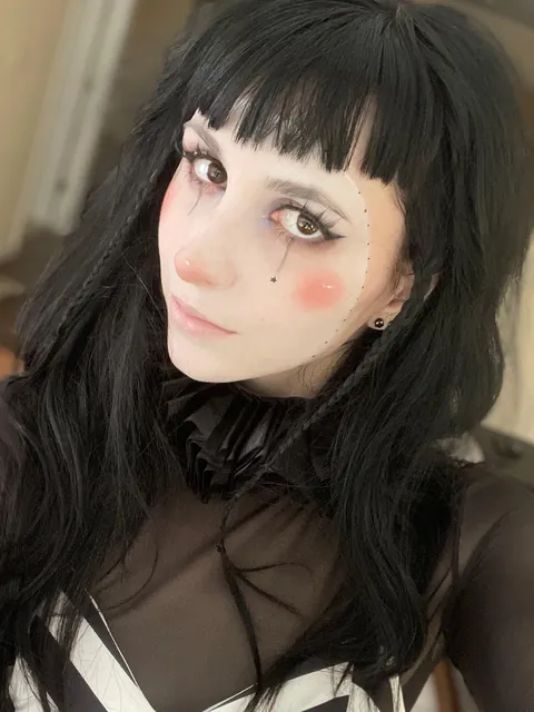 Clown makeup I did last night for a Halloween party!