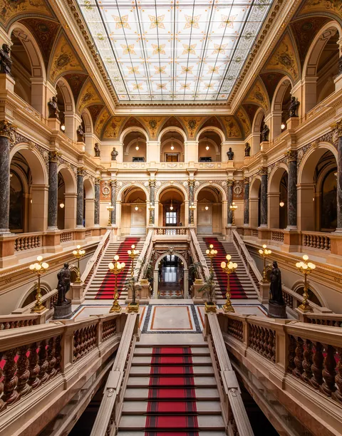 [OC] Main Stair Hall of the National Prague Museum [2981x3800]