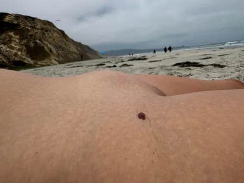 My smooth little mound at the beach.