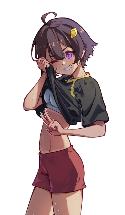 I drew Lemon chan after an intense workout [Makeine]