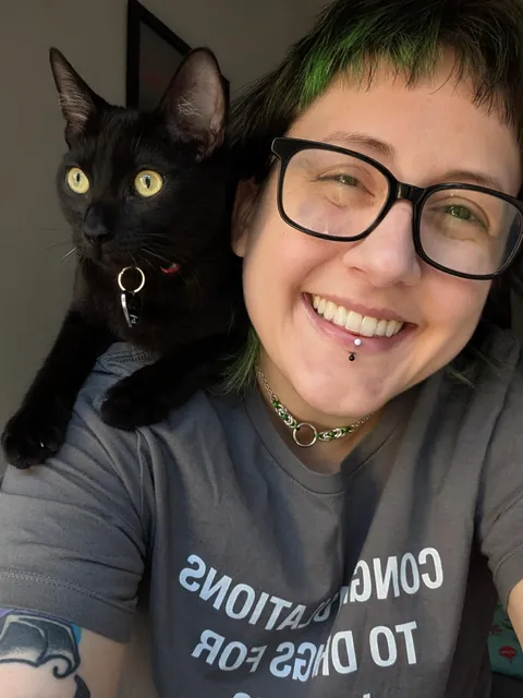 shoulder cat update: I have officially become a sentient couch