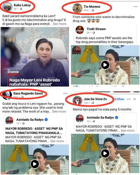 Synchronized attacks against Mayor Leni