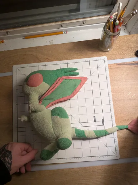 my well-loved 2004 flygon plush